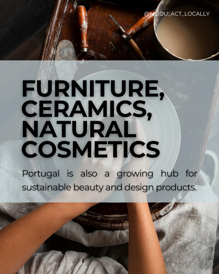 Furniture, Ceramics, Cosmetics
